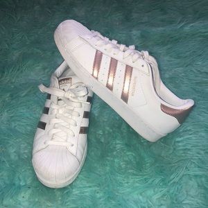 Adidas Rose Gold Superstars